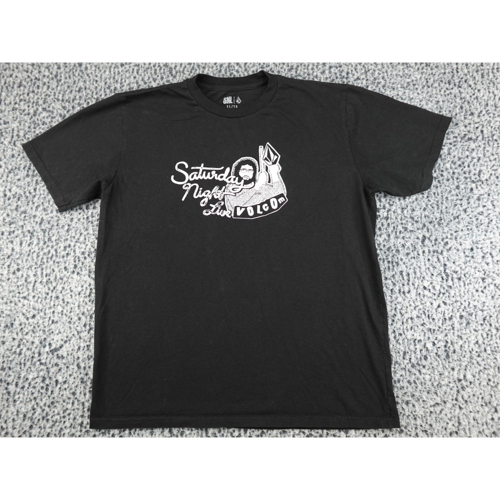 Volcom Saturday Night Live Tee Mens XL Black SNL Kyle Mooney Graphic Shirt